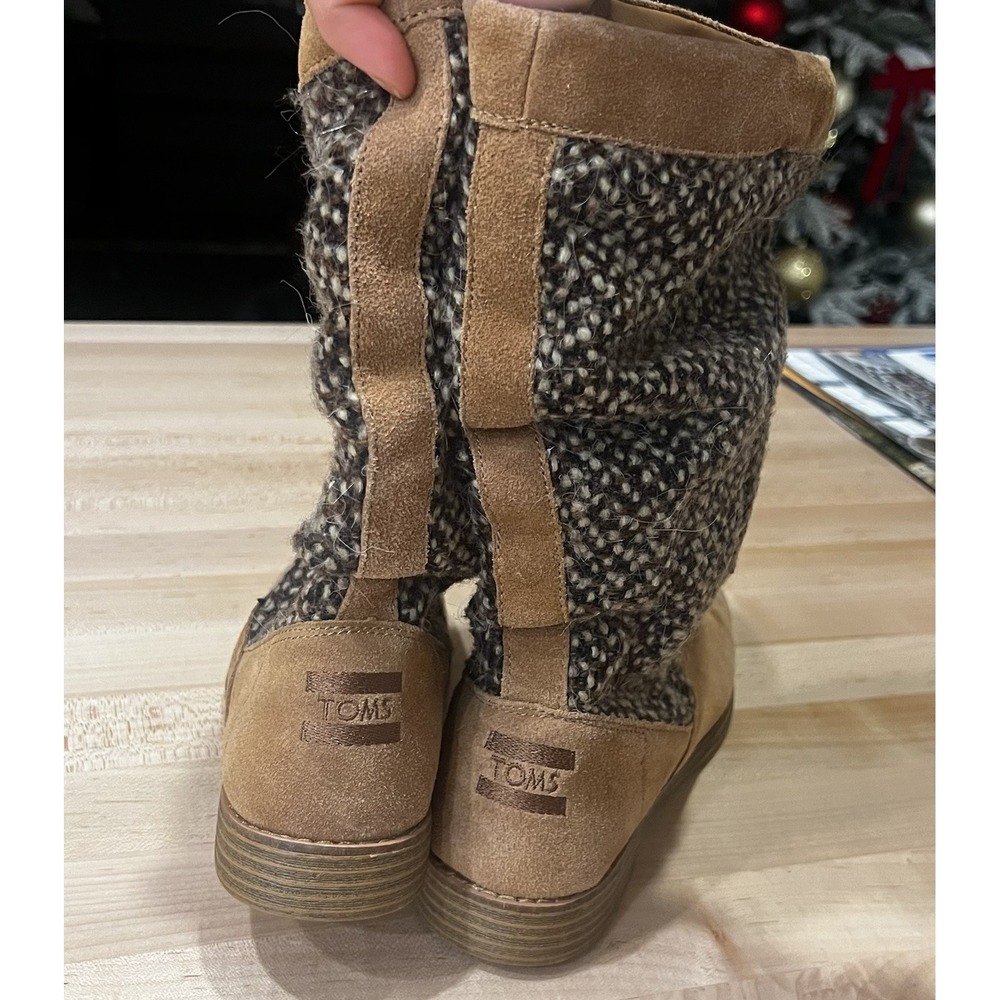 Toms Sierra Slouch Boots, Women's Size 7.5 US Tan, Calf-Length‎ - Picture 4 of 8